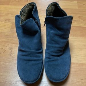 Fly London Wedge Leather Booties Size 9.5